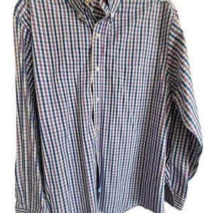 J McLaughlin Mens Collis Classic Fit Shirt Large Purple Blue Denver Luxury Work